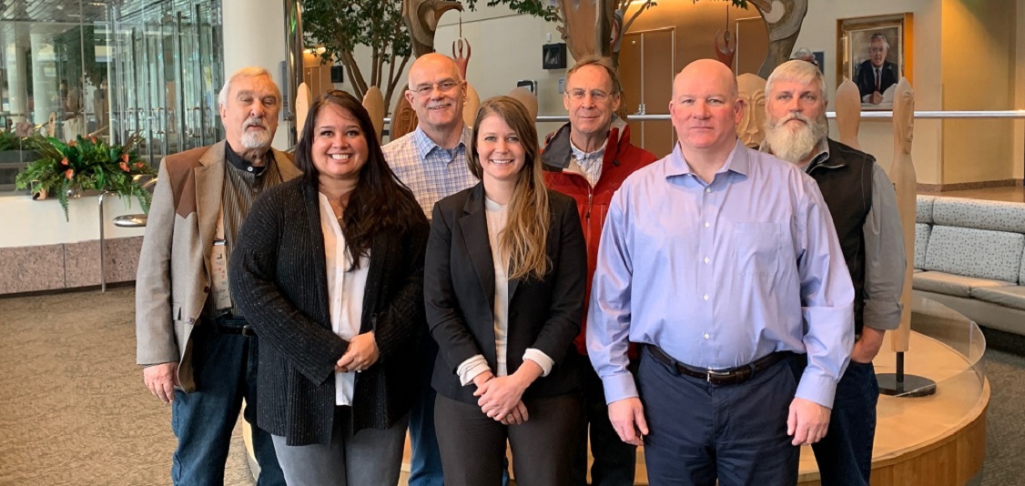 Group photo October 2022; board members at the Egan Center in Anchorage